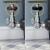 West Faringdon Corner Thermostatic Radiator Valve and Lockshield - Chrome | Thumbnail Image