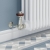West Faringdon Corner Thermostatic Radiator Valve and Lockshield - Nickel
