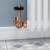 West Faringdon Corner Thermostatic Radiator Valve and Lockshield - Polished Copper