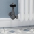 West Faringdon Corner Thermostatic Radiator Valve and Lockshield - Pewter