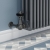 West Faringdon Corner Thermostatic Radiator Valve and Lockshield - Light Pewter