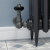 West Faringdon Corner Thermostatic Radiator Valve and Lockshield - Light Pewter