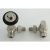 West Faringdon Corner Thermostatic Radiator Valve and Lockshield - Satin Nickel