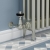 West Faringdon Corner Thermostatic Radiator Valve and Lockshield - Satin Nickel