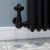 West Faringdon Corner Thermostatic Radiator Valve and Lockshield - Textured Black