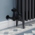 West Faringdon Corner Thermostatic Radiator Valve and Lockshield - Textured Black