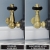 West Faringdon Corner Thermostatic Radiator Valve and Lockshield - Un-Lacquered Brass | Thumbnail Image