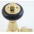 West Faringdon Corner Thermostatic Radiator Valve and Lockshield - Un-Lacquered Brass