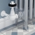 West Faringdon Corner Thermostatic Radiator Valve and Lockshield - White