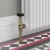 West Jaguar TRV Angled Thermostatic Radiator Valve and Lockshield - Antique Brass