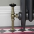 West Jaguar TRV Angled Thermostatic Radiator Valve and Lockshield - Antique Brass