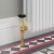 West Jaguar TRV Angled Thermostatic Radiator Valve and Lockshield - Brass