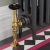 West Jaguar TRV Angled Thermostatic Radiator Valve and Lockshield - Brass