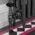 West Jaguar TRV Angled Thermostatic Radiator Valve and Lockshield - Black Nickel