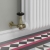 West Jaguar TRV Corner Thermostatic Radiator Valve and Lockshield - Antique Brass