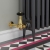 West Jaguar TRV Corner Thermostatic Radiator Valve and Lockshield - Brass