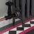 West Jaguar TRV Corner Thermostatic Radiator Valve and Lockshield - Textured Black | Thumbnail Image