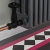 West Jaguar TRV Corner Thermostatic Radiator Valve and Lockshield - Textured Black | Thumbnail Image