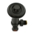 West Jaguar TRV Corner Thermostatic Radiator Valve and Lockshield - Textured Black | Thumbnail Image