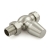 West Jaguar TRV Straight Thermostatic Radiator Valve and Lockshield - Brushed Satin Nickel | Thumbnail Image