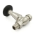 West Jaguar TRV Straight Thermostatic Radiator Valve and Lockshield - Brushed Satin Nickel | Thumbnail Image