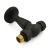 West Jaguar TRV Straight Thermostatic Radiator Valve and Lockshield - Textured Black | Thumbnail Image