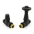 West Jaguar TRV Straight Thermostatic Radiator Valve and Lockshield - Textured Black | Thumbnail Image