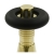 West Jaguar TRV Straight Thermostatic Radiator Valve and Lockshield - Un-Lacquered Brass | Thumbnail Image