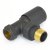 West Milan Angled Radiator Valves Pair - Anthracite