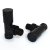 West Milan Angled Radiator Valves Pair - Jet Black