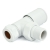 West Milan Angled Radiator Valves Pair - White