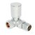 West Milan Corner Radiator Valves Pair Chrome