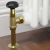 West Old School Black and Brass Radiator Valve and Lockshield 1/2 Inch - Un-Lacquered Brass | Thumbnail Image