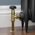 West Old School Black and Brass Radiator Valve and Lockshield 1/2 Inch - Un-Lacquered Brass | Thumbnail Image