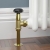 West Old School Black and Brass Radiator Valve and Lockshield 1/2 Inch - Un-Lacquered Brass | Thumbnail Image