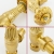 West Poppy TRV Angled Thermostatic Radiator Valve and Lockshield - Un-Lacquered Brass