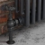 West Rosa Traditional Manual Radiator Valve and Lockshield Angled - Pewter | Thumbnail Image