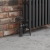 West Rosa Traditional Manual Radiator Valve and Lockshield Angled - Pewter | Thumbnail Image