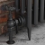 West Rosa Traditional Manual Radiator Valve and Lockshield Angled - Pewter | Thumbnail Image