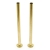 West 300mm Radiator Valve Pipe Sleeve Kit Pair - Un-Lacquered Brass | Thumbnail Image