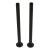West 300mm Radiator Valve Pipe Sleeve Kit Pair - Satin Black