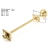 West Cast Iron Radiator Luxury Wall Stay Fixing Single - Light Pewter | Thumbnail Image