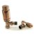 West Wave Angled TRV Thermostatic Radiator Valves and Lockshield - Antique Copper