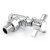 West Westminster Crosshead Angled Radiator Valves Pair - Chrome