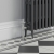West Westminster Crosshead Angled Radiator Valves Pair - Satin Nickel | Thumbnail Image