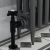 West Westminster Crosshead Angled Radiator Valves Pair - Textured Black | Thumbnail Image