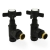 West Westminster Crosshead Angled Radiator Valves Pair - Textured Black