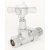West Westminster Crosshead Straight Radiator Valves Pair Chrome