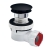 Wirquin Nano 6.7 Quick-Clac Universal Basin Waste and Trap with Black Cover