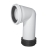 Wirquin 90 Degree WC Toilet Pan Connector 300mm